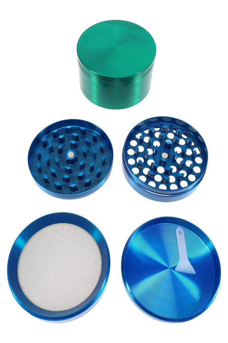 4-Part Metal Herb Grinder “Color Crunch” – 2½″ (63 mm) – Assorted Colors