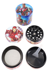 Zinc Alloy 4-Part Metal Herb Grinder “Pop Print” – Assorted