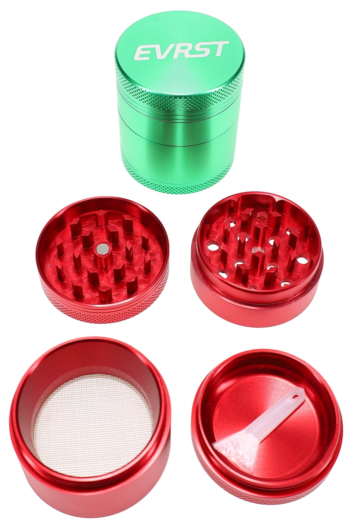 EVRST Aluminum 4-Part Metal Herb Grinder – Assorted Colors