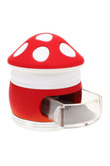 Metal Mushroom 4-Part Grinder “Cap Slide” – Dispenser – 2¼″ – Assorted Colors