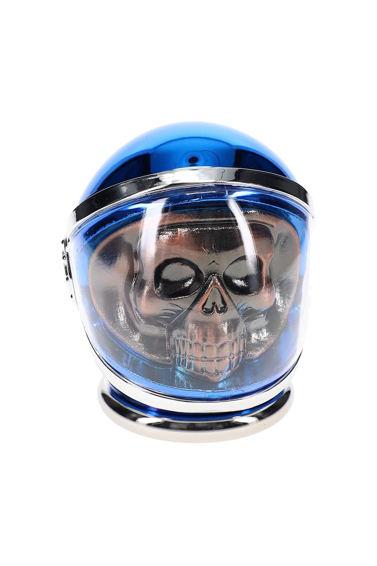 4-Part Metal Skull Astronaut Herb Grinder “Cosmic Reaper” – 2¼″