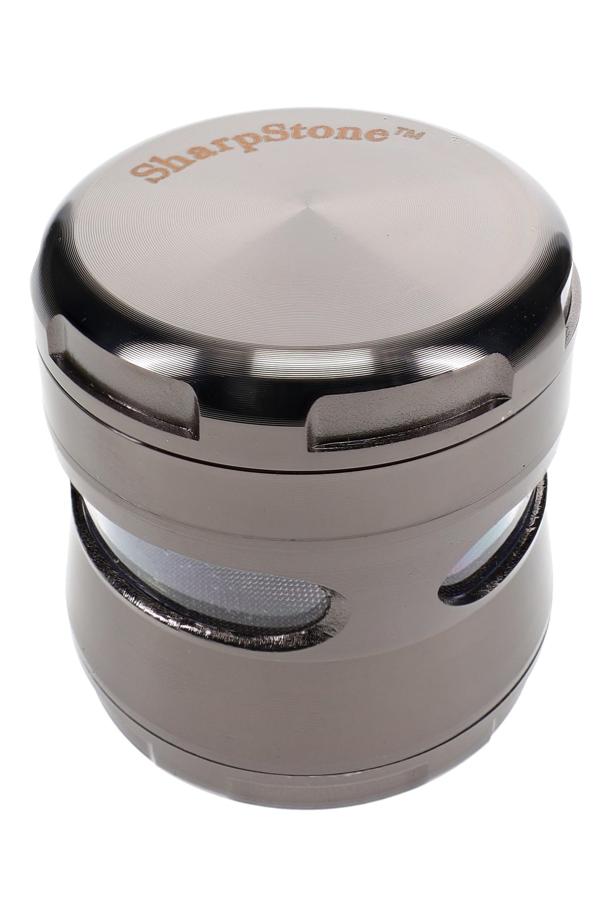 Windowed 4-Part Metal Herb Grinder 2.5 inch