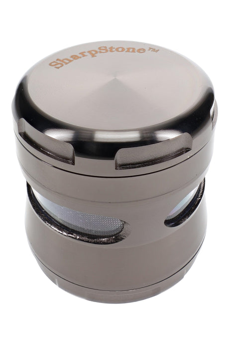 Windowed 4-Part Metal Herb Grinder 2.5 inch