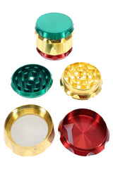 Rasta 4-Part Metal Herb Grinder 2 inch alternate view