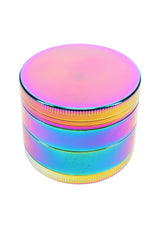 Rainbow 4-Part Metal Herb Grinder Disco Mill 2 inch