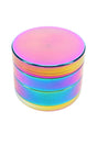 Rainbow 4-Part Metal Herb Grinder Disco Mill 2 inch