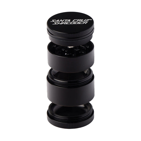 Santa Cruz Shredder Small 4-Piece Grinder in Black - Compact and Portable