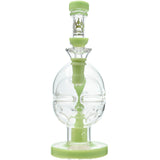 Calibear Fab Egg Seed of Life Dab Rig with Bent Neck and Color Accents