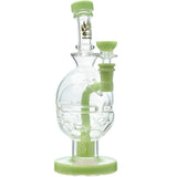Calibear Fab Egg Seed of Life Dab Rig with Bent Neck and 14mm Female Joint, Front View