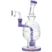 Calibear Fab Egg Seed Of Life Dab Rig in Milky Purple with Bent Neck and 14mm Female Joint