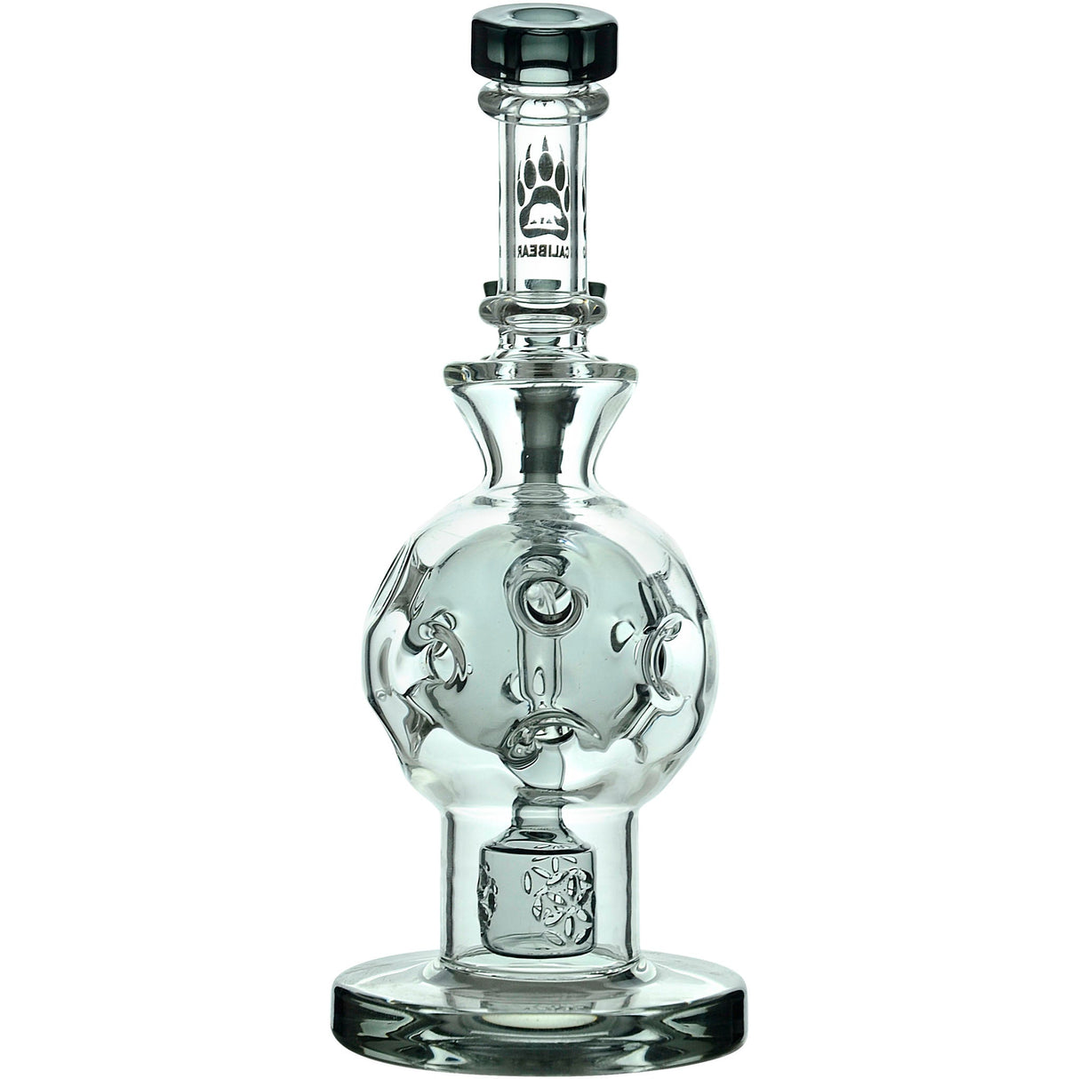 Calibear Exosphere Seed of Life Dab Rig with Bent Neck and Female Joint, Front View