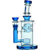 Calibear 8'' Straight Fab Flower Of Life Perc Water Pipe