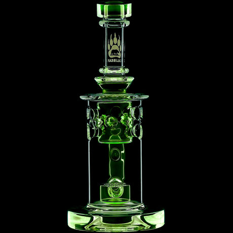 Calibear 8'' Straight Fab Flower Of Life Perc Water Pipe