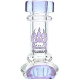 Calibear Seed Of Life Recycler Rig with Color Accents and Clear Borosilicate Glass - Front View