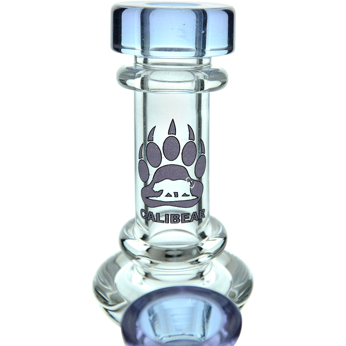 Calibear Seed Of Life Recycler Rig with Borosilicate Glass and Bent Neck - Front View