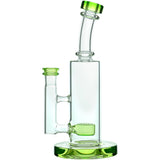 Calibear Borosilicate Glass Bong with Showerhead Percolator and Bent Neck - Front View