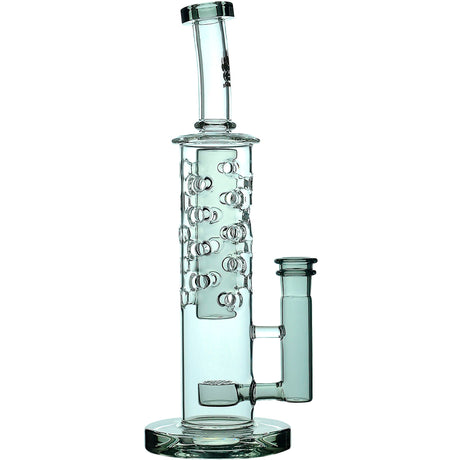 Calibear 11.8" Honeycomb Tower Flower Of Life Perc Bong
