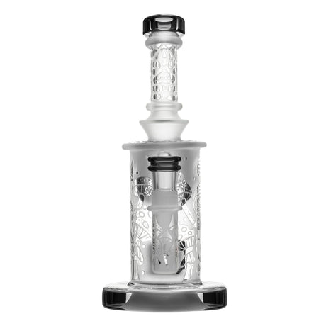 Calibear Sandblasted Seed of Life Perc Torus Bong with Bent Neck and Female Joint