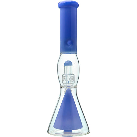 Calibear 16'' Slitted Pyramid To Seed Of Life Perc Beaker Bong