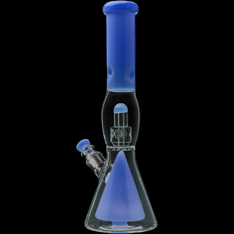 Calibear 16'' Slitted Pyramid To Seed Of Life Perc Beaker Bong