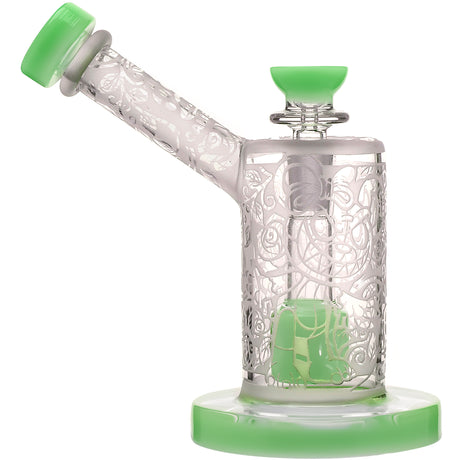 Calibear Sandblasted Seed Of Life Percolator Upright Bubbler