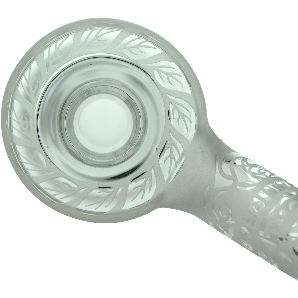 Calibear Sandblasted Bubbler with Seed of Life Percolator, 14mm Female Joint, Top View