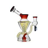 Calibear Hourglass Marble Adorned Recycler Dab Rig
