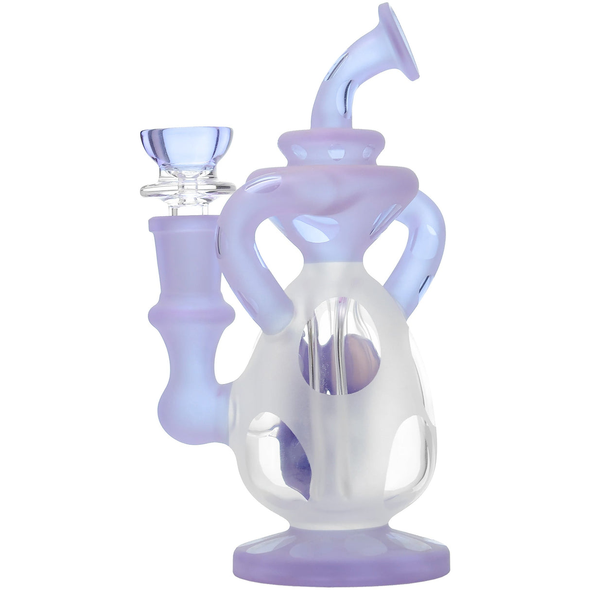 Glassic 7.8'' Heady Dino Recycler Egg Dab Rig | DankGeek Best Glass Dab Rigs for Flavor