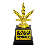 Trophy Emporium 4.7" Golden Hemp Leaf Stoner Award
