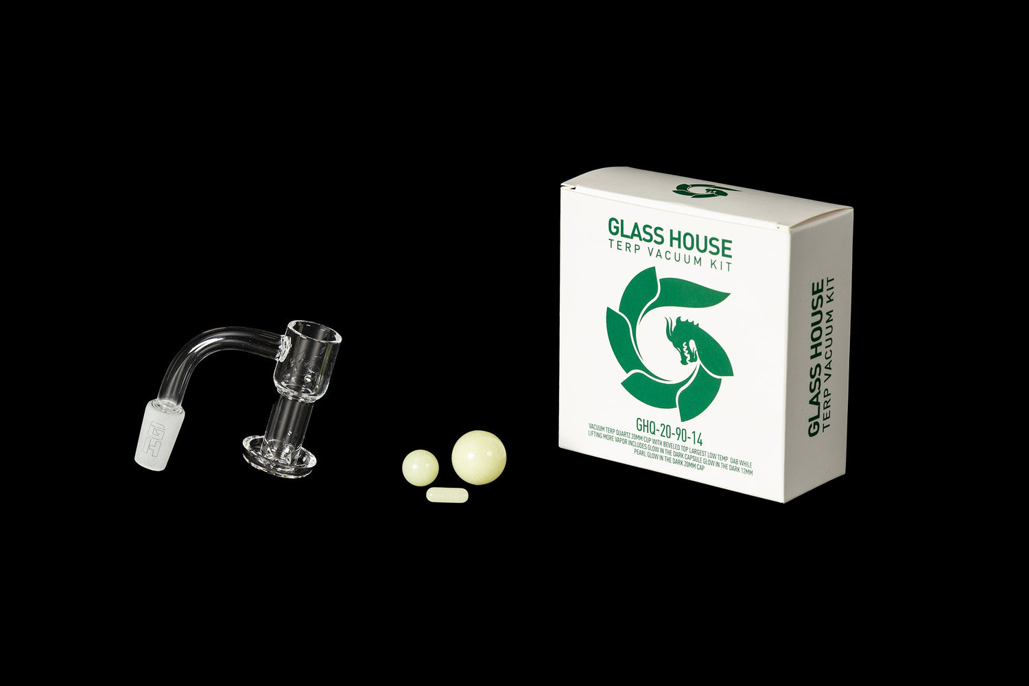 Glasshouse 20mm Terp Vacuum Banger Kit - Glow-in-the-Dark