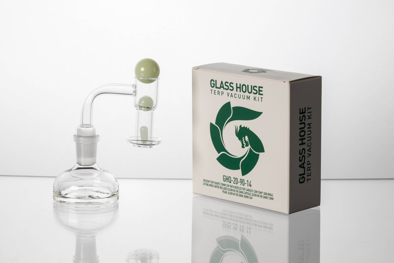 Glasshouse 20mm Terp Vacuum Banger Kit - Glow-in-the-Dark