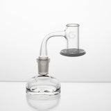 Glasshouse Opaque Hurricane Banger Kit - close-up of banger and opaque base on white background