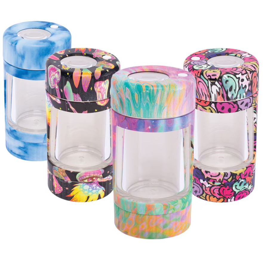 High5 Stash & Grind LED Storage Jar | 4" | 2pc