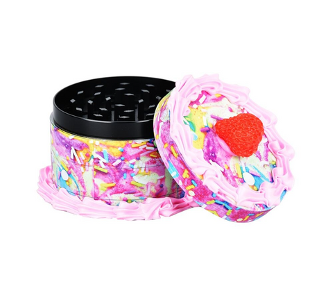 Birthday Cake Grinder | 4pc | 2.5"