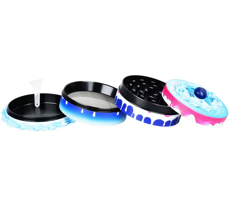 Birthday Cake Grinder | 4pc | 2.5"