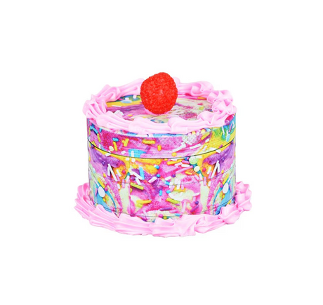 Birthday Cake Grinder | 4pc | 2.5"
