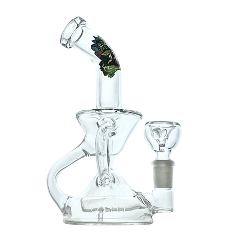 ClearFlux 7” Glass Recycler Bong