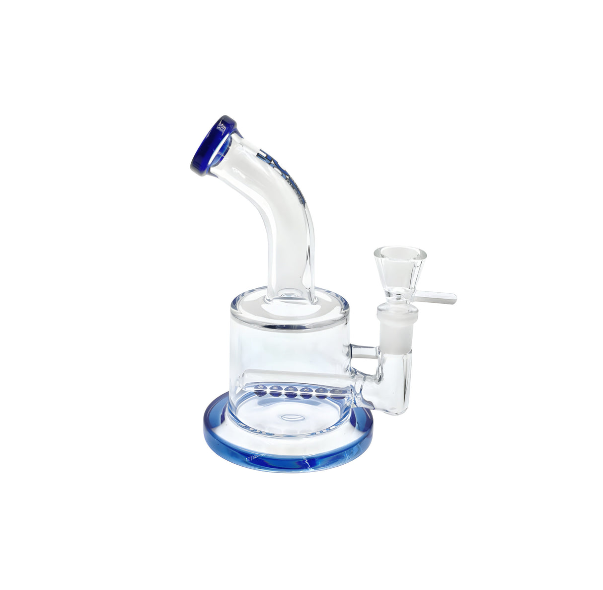 Rock Glass 7" Inline Perc Tube Dab Rig