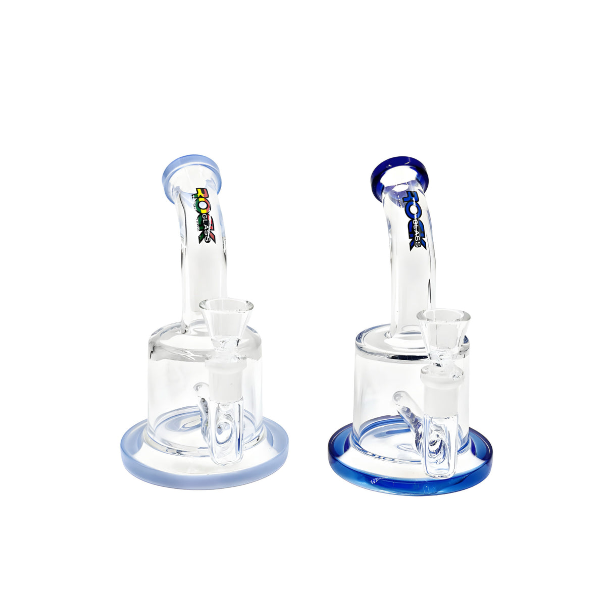 Rock Glass 7" Inline Perc Tube Dab Rig