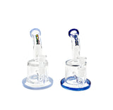 Rock Glass 7" Inline Perc Tube Dab Rig