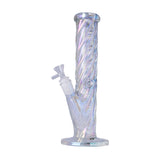 Human Grade Twisted Iridescent Tube Glass Water Pipe