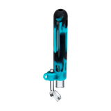 PILOT DIARY 2 IN 1 Concentrate Taster Pipe in Teal - Side View with Quartz Banger