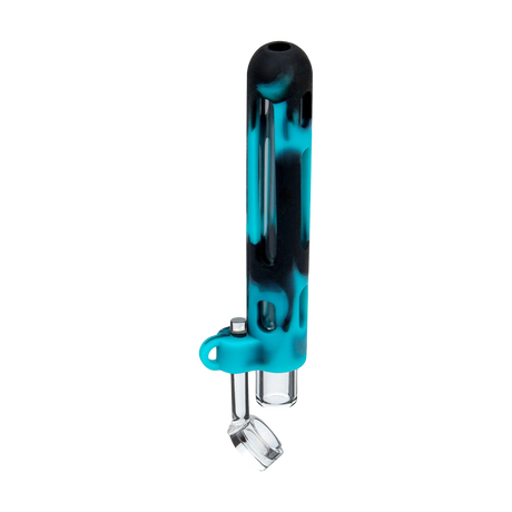 PILOT DIARY 2 IN 1 Concentrate Taster Pipe in Teal - Side View with Quartz Banger