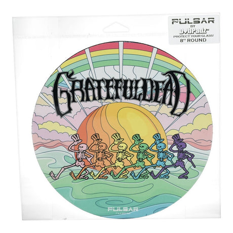 Grateful Dead x Pulsar Fabric Top Dab Mat | Under The Rainbow | 8"
