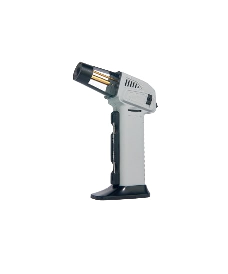 Maven Torch Volt 7" Multi-Color Dab Torch, Grey, Side View with Safety Lock & Tool
