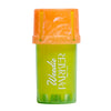 Edie Parker Grinder and Storage Case shown with its integrated storage container