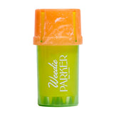Edie Parker Grinder and Storage Case shown with its integrated storage container