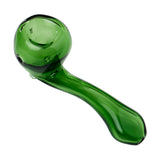 Human Grade Sherlock Model D borosilicate glass pipe, side view