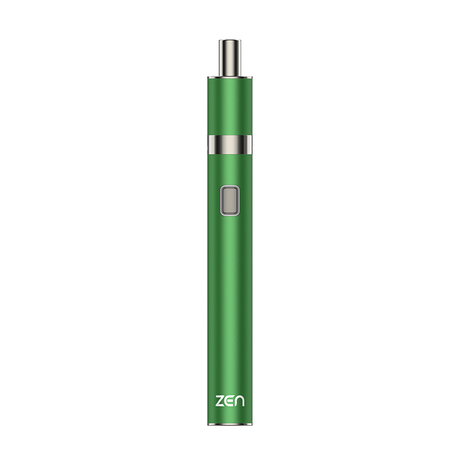 Yocan Zen green vaporizer front view with sleek design and easy-to-use button