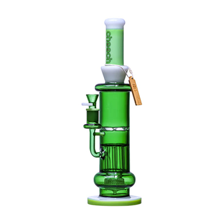 Cheech Glass 15" Showerhead Water Pipe in Green with 14mm Female Joint and Borosilicate Glass